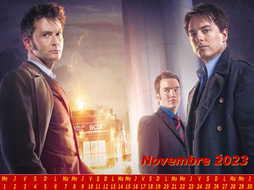 Calendrier du mois de Novembre 2023 : 60 ans de Doctor Who : Ten, Jack et Ianto réuni